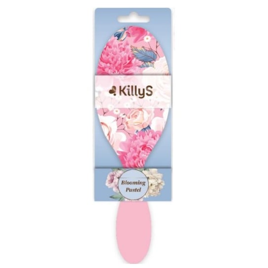KillyS Blooming pastel hairbrush szczotka do włosów różowa peonia Killys