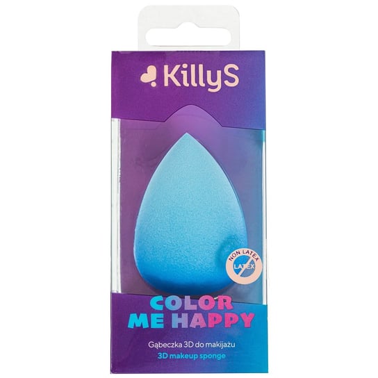KillyS, Color Me Happy, Gąbeczka 3D do makijażu, Niebieski Killys