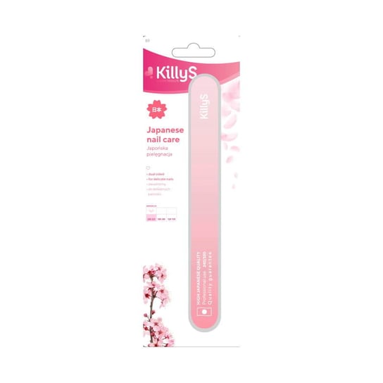 Killys, Japanese Nail Care, Pilnik do paznokci gradacja 240, Różowy, 1 szt. Killys