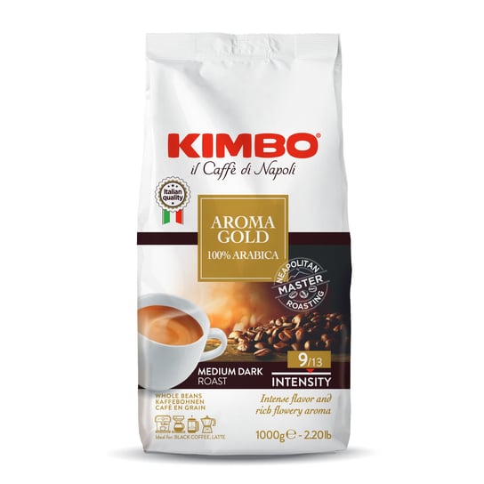 Kimbo, kawa ziarnista Aroma Gold, 1kg Kimbo