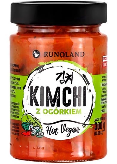 Kimchi Z Ogórkiem Hot Vegan 300G - Runoland Runoland