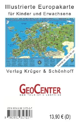 Kinder Europakarte Kruger&Schonhoff Verlag, Schnhoff Doris