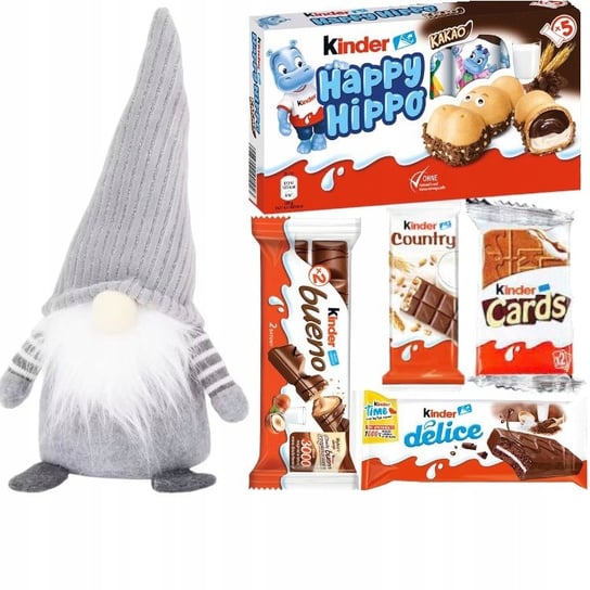 Kinder Paczka Słodyczy Skrzat Gnom 25 Cm Prezent Świąteczny Dla Dziecka Ferrero