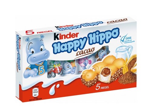 Kinder, wafelki o smaku kakaowym Happy Hippo, 103,5 g Ferrero