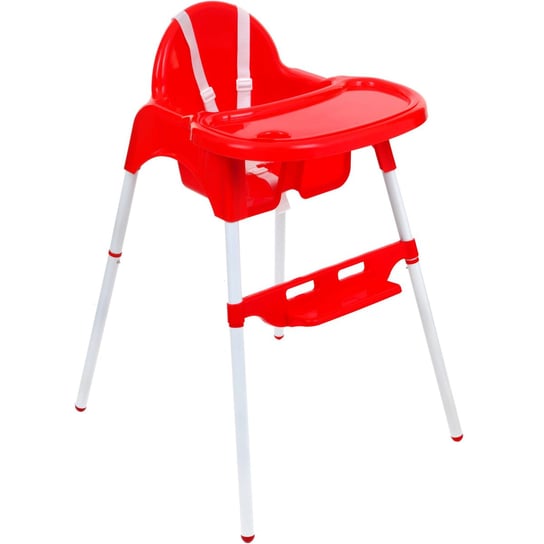 Kindereo, Krzesełko do karmienia, Basic, Czerwone regulowany Kindereo