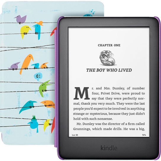 Kindle 10 Kids, Czytnik e-booków, Edition/6"/Wifi/8Gb/Rainbow Birds Cover Kindle