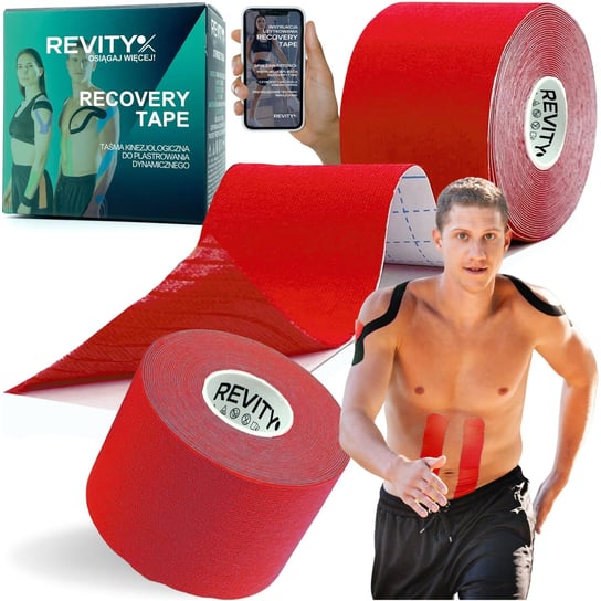 KINESIOLOGY TAPE 1 szt. 5m MEDYCZNA TAŚMA KINEZJOLOGICZNA TEJPY REVITY