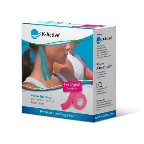 Kinesiology Tape K-Active kinesiotaping różowy 17m K-Active