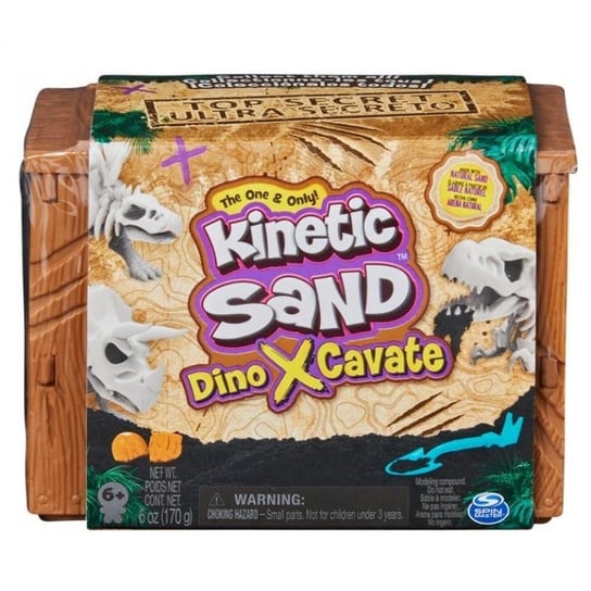 Kinetic Sand - Małe wykopalisko dinozaurów, odkryj 1 z 3 dinozaurów Kinetic Sand