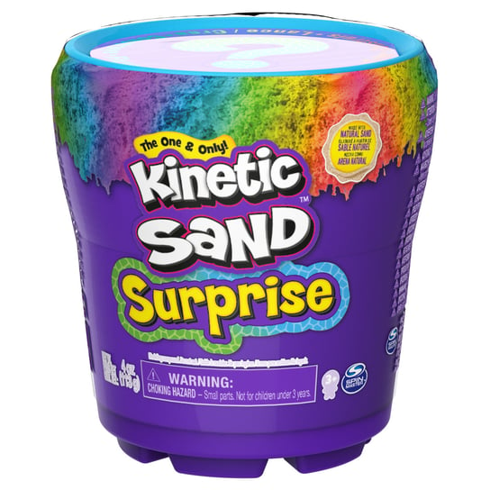 Kinetic Sand, Niespodzianka, kolorowy piasek kinetyczny z niespodzianką Tiki Volcano Kinetic Sand