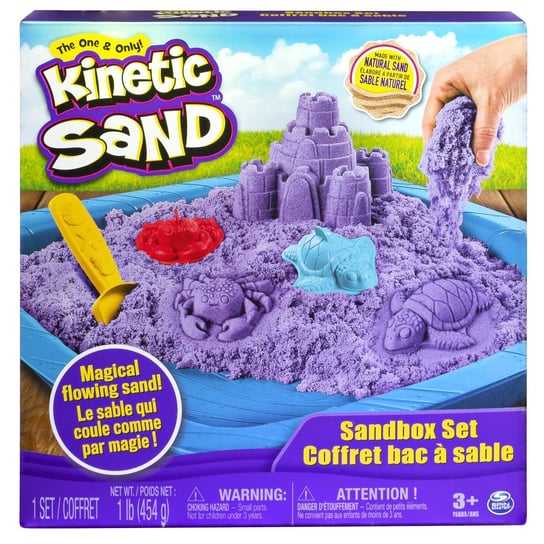 Kinetic Sand, piasek kinetyczny, fioletowy, 454 g Kinetic Sand