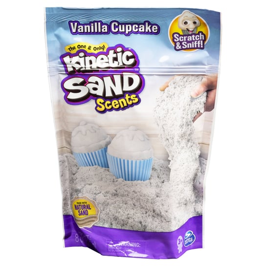 Kinetic Sand, piasek kinetyczny, Vanilla Cupcake Kinetic Sand