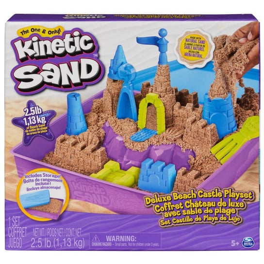 Kinetic Sand, piasek kinetyczny, zestaw zamek na plaży Kinetic Sand