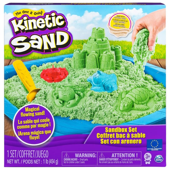 Kinetic Sand, piasek kinetyczny, zielony, 454 g Kinetic Sand