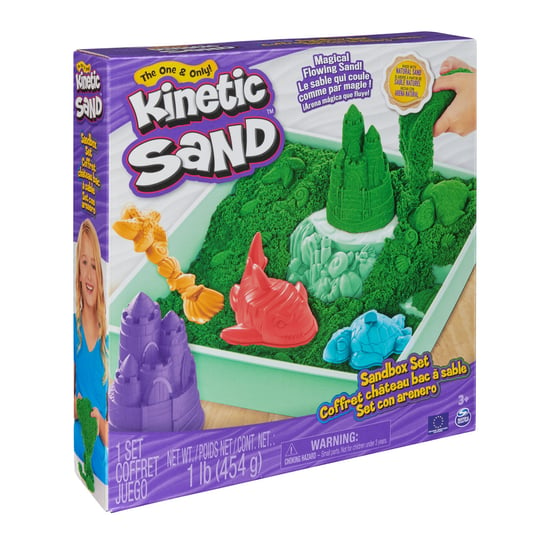 Kinetic Sand - Zestaw Piaskownica Zielona Kinetic Sand