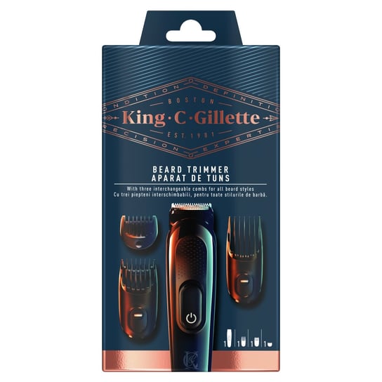 King C. Gillette Bezprzewodowy trymer do zarostu dla mężczyzn Gillette