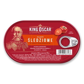 King Oscar Filety Śledziowe W Sosie Pomidorowym 160 G M&C