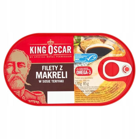 King Oscar Filety z makreli w sosie teriyaki 170 g King Oscar