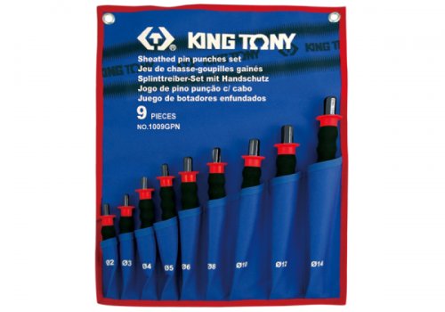 King Tony Zestaw Wybijaków Igłowych Z Uchwytem Gumowym 9 Cz. 2 - 14Mm KING TONY