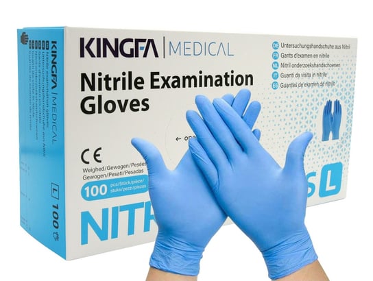 Kingfa Medical, Rękawiczki nitrylowe KS-ST RT021 KF-RND-XS-1409 BL Kingfa Medical