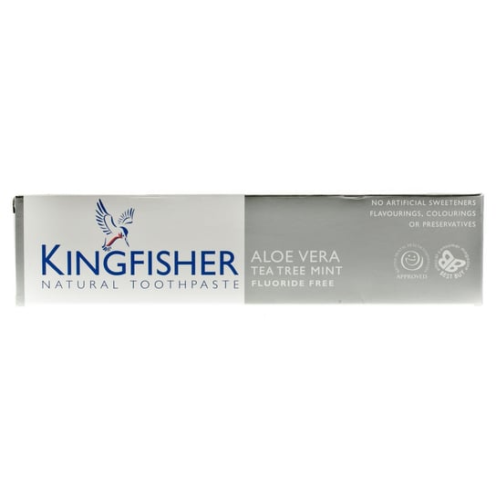 Kingfisher Pasta do zębów aloesowa z drzewem herbacianym bez fluoru - 100 ml 