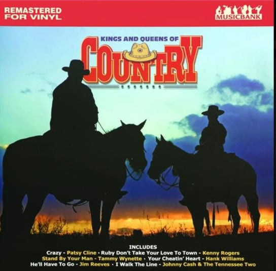 Kings And Queens Of Country (Limited Edition) (Remastered), płyta winylowa Cash Johnny, Rogers Kenny, Wynette Tammy, Cline Patsy, Williams Hank, Gibson Don, Reeves Jim