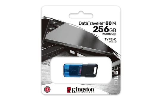 Kingston 256GB DataTraveler 80 M 200MB/s USB-C 3.2 Gen 1 Kingston