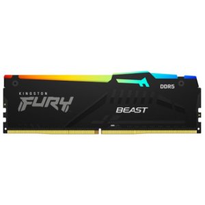 Kingston Fury Beast DDR5 RGB 32 GB (2 x 16 GB) 5600 MT/s DDR5 CL40 DIMM Zestaw 2 pamięci do gier stacjonarnych - KF556C40BBAK2-32 Kingston