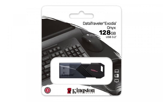 Kingston Pendrive Data Traveler Exodia Onyx 128GB USB3.2 Gen1 DTXON/128GB + natychmiastowa wysyĹ‚ka do godziny 18 Kingston