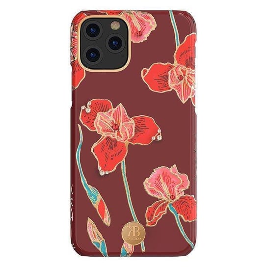 Kingxbar Blossom etui ozdobione oryginalnymi Kryształami Swarovskiego iPhone 11 Pro Max wielokolorowy (Kapok) Kingxbar