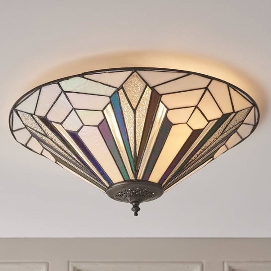 Kinkiet Art Deco Astoria 63935 Endon witraż Tiffany szklany czarny ENDON