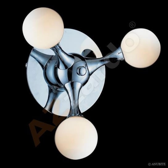 Kinkiet AZZARDO, Neurono MB6199-3, biało-srebrny, G4, 23x23 cm AZzardo