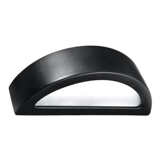 Kinkiet ceramiczny ATENA czarny nowoczesny półokrągły świeci góra dół SL.0874 Sollux Lighting Sollux Lighting