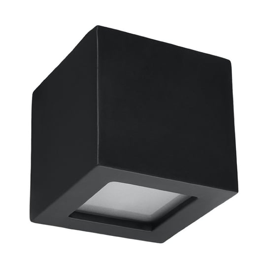 Kinkiet ceramiczny LEO czarny nowoczesny kwadrat świeci góra dół SL.0872 Sollux Lighting Sollux Lighting