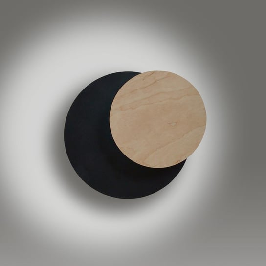 Kinkiet dekoracyjny EMIBIG Circle, czarny, 20 W, 20x22 cm EMIBIG