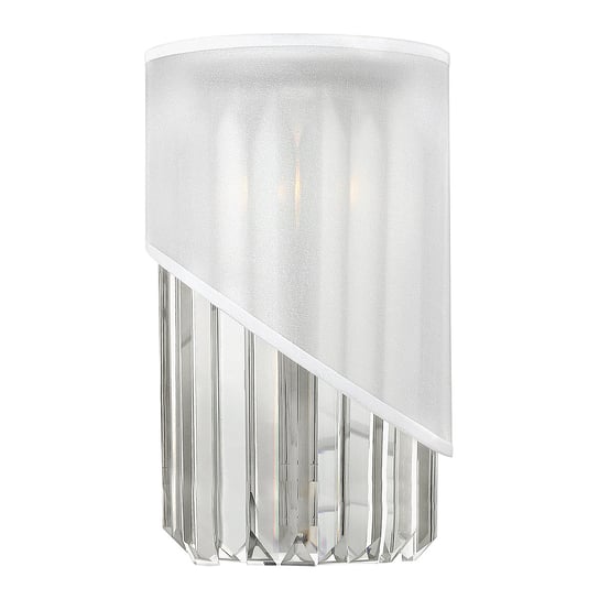 Kinkiet HINKLEY LIGHTING Gigi, srebrno-biały, 1x60W, 30,5x18,4 cm Hinkley Lighting