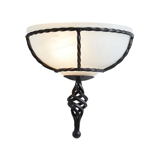 Kinkiet klasyczny ELSTEAD LIGHTING, Pembroke, biało-czarny, E27, 26x13x26 cm ELSTEAD LIGHTING