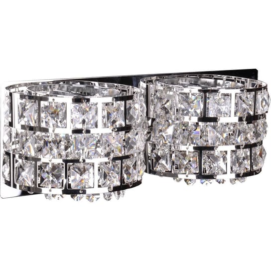 Kinkiet LAMPA glamour SATURN 22-87235 Candellux kryształowa OPRAWA ścienna crystal chrom przezroczysta Candellux