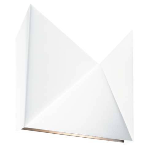 Kinkiet LAMPA ścienna AGI 7443 Shilo metalowa OPRAWA przyścienna trójkąty białe Shilo
