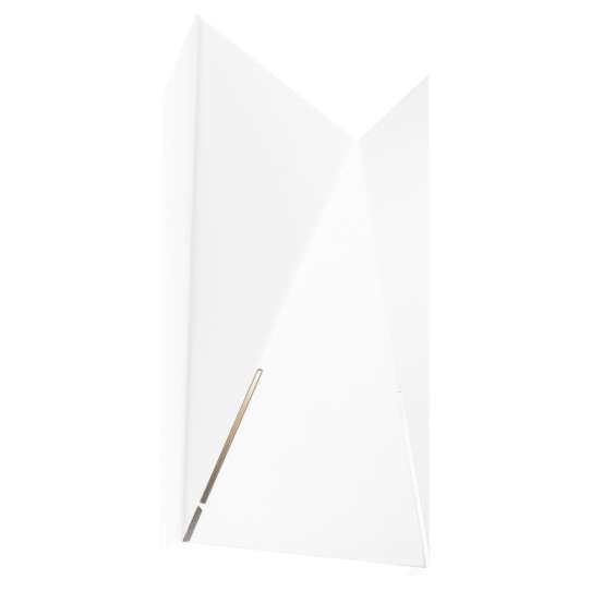 Kinkiet LAMPA ścienna AGI 7445 Shilo metalowa OPRAWA przyścienna trójkąty białe Shilo