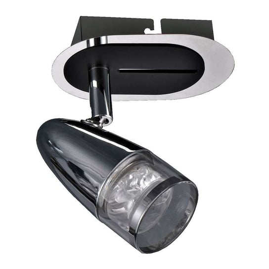 Kinkiet LAMPA ścienna ALBANE HP-503AC-01M-1341 CH Italux metalowa OPRAWA sufitowa LED 4,3W 3000K regulowany reflektorek czarny ITALUX