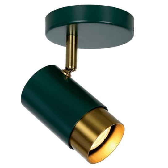 Kinkiet LAMPA ścienna FLORIS 35913/01/33 Lucide regulowana OPRAWA metalowy reflektorek zielony złoty Lucide