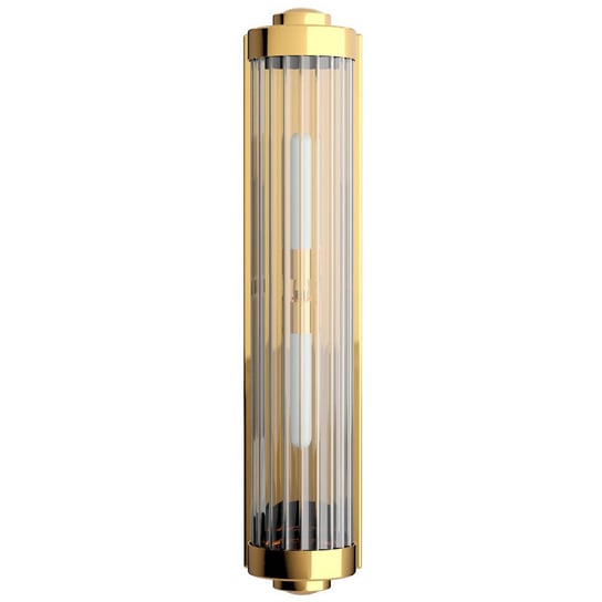 Kinkiet LAMPA ścienna Fumi Parette Gold IP44 Orlicki Design łazienkowa OPRAWA szklana tuba IP44 złota Orlicki Design