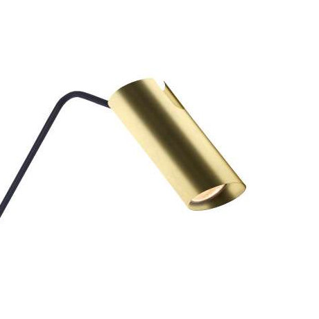 Kinkiet LAMPA ścienna FUTURO LP-17001/1WL GD/BK Light Prestige regulowana OPRAWA metalowa tuba na wysięgniku czarna złota Light Prestige