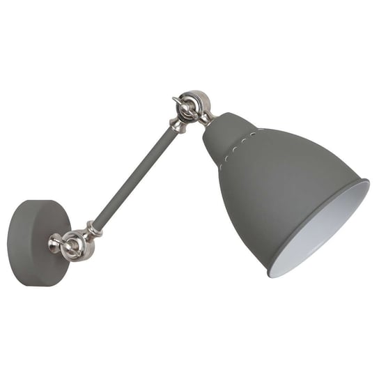 Kinkiet LAMPA ścienna SONNY MB-HN5010-1-GR Italux regulowana OPRAWA na wysięgniku reflektorek loft szary ITALUX