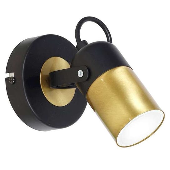 Kinkiet LAMPA ścienna WILSON MLP4850 Milagro metalowa OPRAWA regulowany reflektorek industrialny czarny mosiądz Milagro