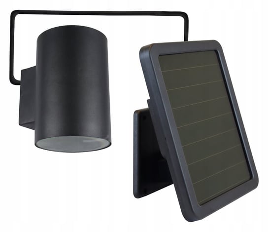 Kinkiet Lampa Solarna LED Ogrodowa Elewacyjna 3000K IP44 Góra Dół Czujnik Zmierzchu NNLED