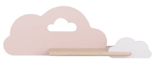 Kinkiet LED 5W dla dziecka biało-różowa chmurka z półką Cloud Candellux 21-75703 Candellux Lighting