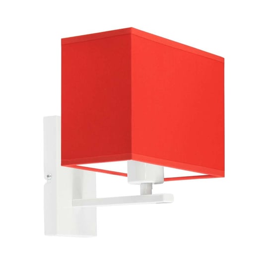 Kinkiet LYSNE Malaga, czerwony, biały, E27, 22x18 cm LYSNE