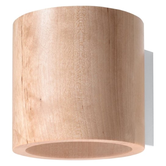 Kinkiet ORBIS naturalne drewno skandynawski cylindryczny świeci góra dół SL.0490 Sollux Lighting Sollux Lighting
